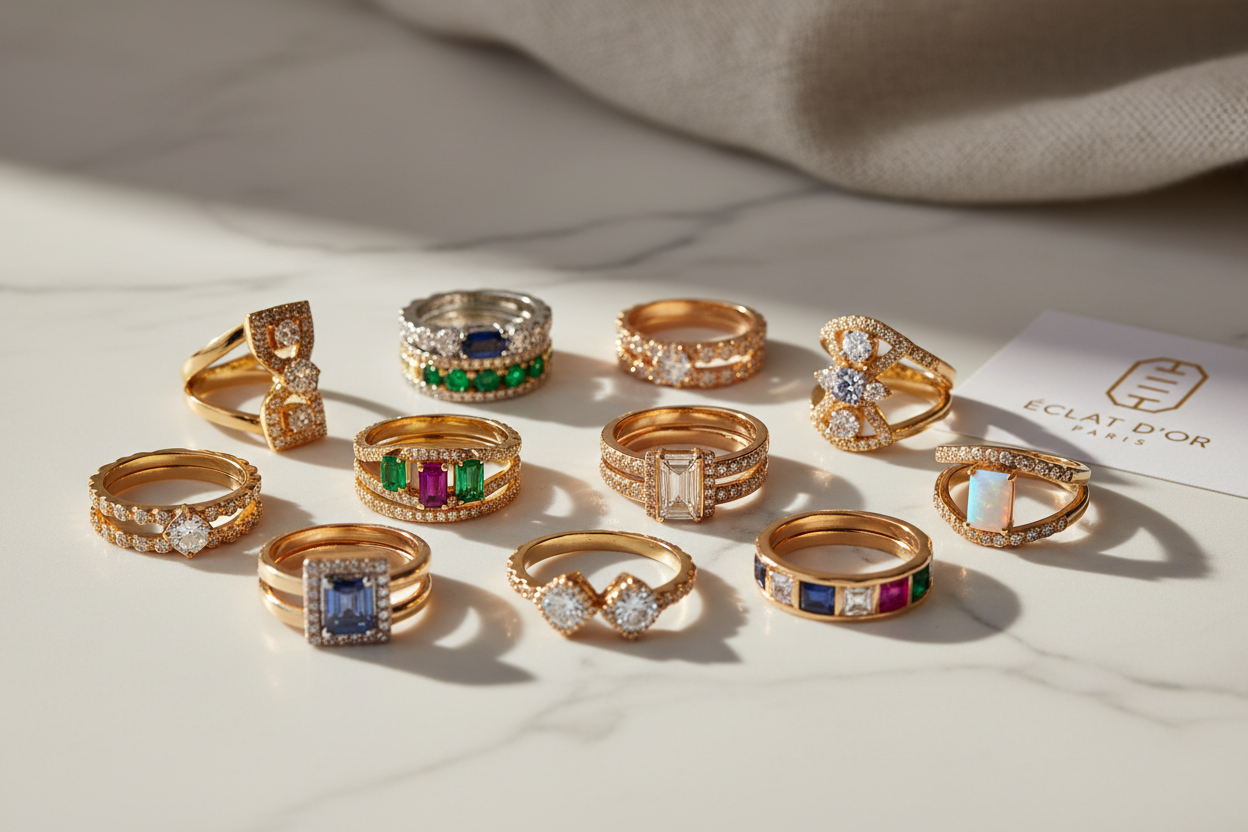 Bagues en or et diamants