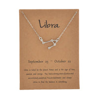 Collier en argent Balance carte or