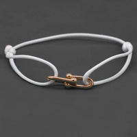 Rose Gold White Rope