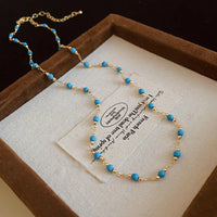 9# Collier-Doré/1.3*1.1cm-Perles (Plaqué or véritable)