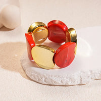 20# Bracelet-Gold/1.3*1.1cm-Red