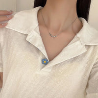 Collier à Perles Carrées Porte-Bonheur