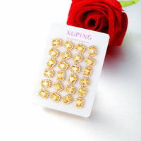 Plaqué or 24 carats - Jaune, 12 paires par paquet