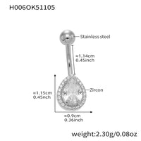 H006- Clou de nombril doré