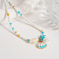 64# Necklace-Blue-White