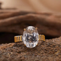 Natural White Crystal Puch