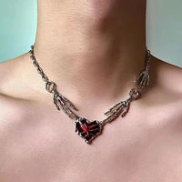 Xz474 Heart Pendant Necklace