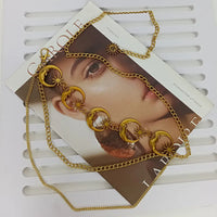 Bronze + Moon Waist Chain [Tassel Style]