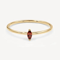 Pomegranate Red - Marquise Cut