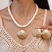 41# Necklace-Gold (Two-Piece Set)