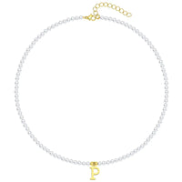 P (with Pearl Necklace)