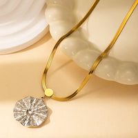 Collier rond feuille de lotus
