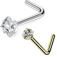 Steel color 0.8*7*1.5mm square white Zirconium