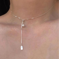 Perle argentée tirette-X1707 argent