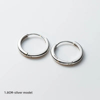 S925 Silver Pair Silver 18mm