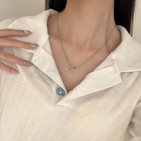 [Style double porté] Collier Cœur creux