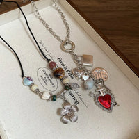 46# Collier-Argent (Ensemble de 2 pièces)