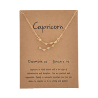 Collier en or Carte Or Capricorne