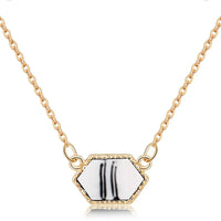 Nz347-Gold + White Turquoise