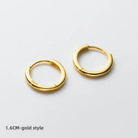 S925 silver pair gold 16mm