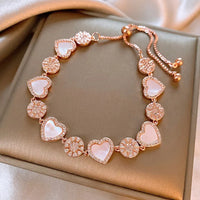 80#Bracelet-Rose Gold Heart