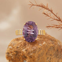 Natural Amethyst Millennium Cut