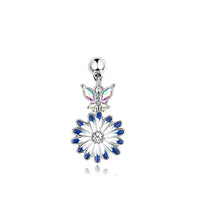 Fleur de papillon (argent)
