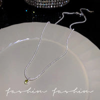 Zircon vert étincelant-X962 Argent