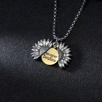 Sunflower-Titanium Steel Necklace 70cm