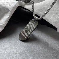 Cross Scooter-Titanium Steel Necklace 70cm