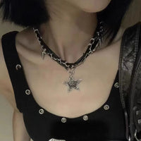 Five-pointed star necklace X3652