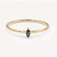 Dark Blue - Marquise Cut
