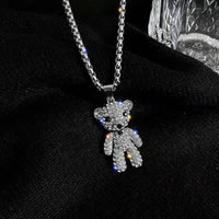 Little Bear-Titanium Steel Necklace 70cm