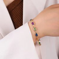 Bracelet diamant carré
