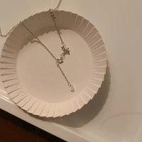 Collier papillon trois argents