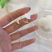 Rose Water Drop Necklace