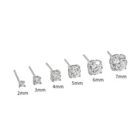 White Gold Color [with Sterling Silver Earplug]]