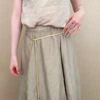 Yellow Rope Braided Waist Chain K0176D