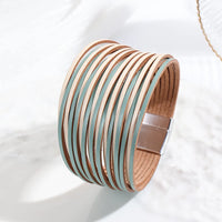 White and Green Stripes