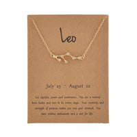 Collier en or Leo Gold Card