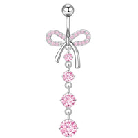 Pince à cheveux nœud rose