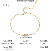 Bracelet en zircon blanc