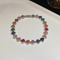 50#Bracelet-Silver-Color