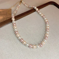 53# Necklace. Pink-8mm