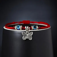 6.Butterfly + double eye bracelet