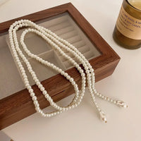 6# Necklace. White Pearl.
