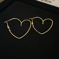 113# Ear Ring-Golden Heart