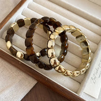 Bracelet-Dark Brown (Set of Three)