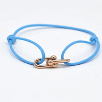 Rose Gold Sky Blue Rope