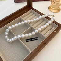 5# Necklace. White-14mm Pearl.